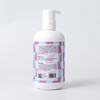 Back label of Amra Baby fragrance free Body Wash and Shampoo bottle showing directions