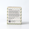 Side of ceramide baby face cream box displaying natural ingredients list and QR code